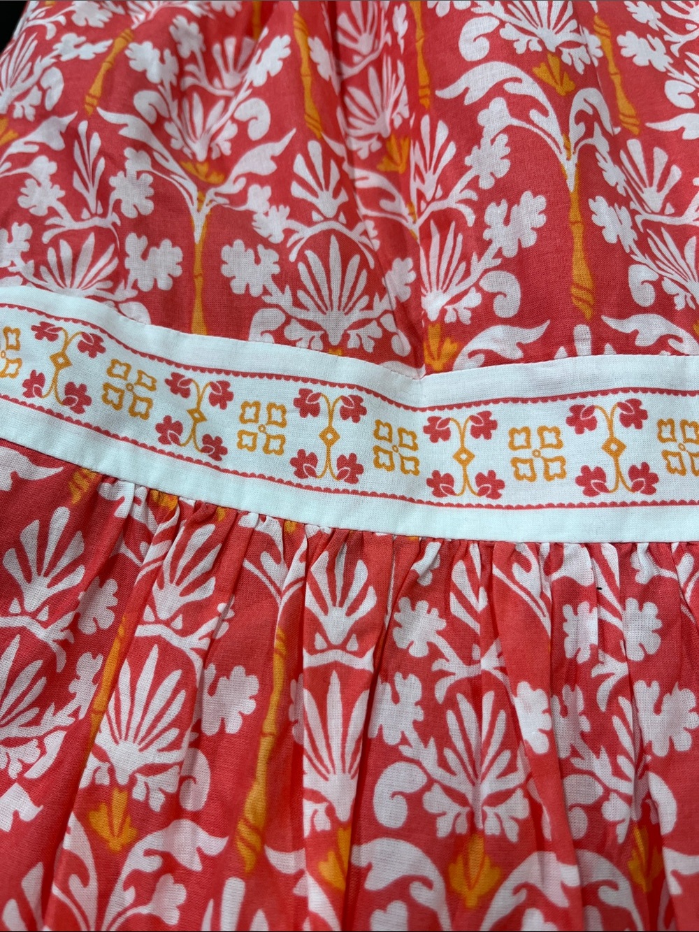 TALBOTS NWT Cottage Boho Party 100% Cotton Floral Scroll Print Sundress Maxi 16 - Picture 7 of 16